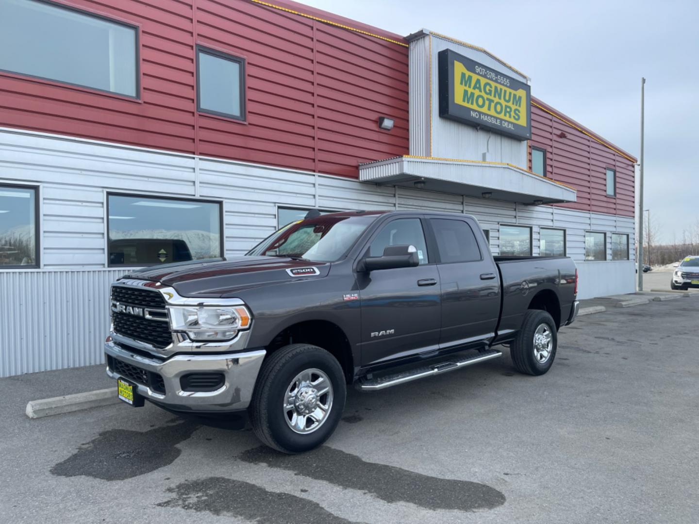 2022 GRAY /charcoal cloth RAM 2500 BIG HORN (3C6UR5DJ3NG) with an 6.4L engine, Automatic transmission, located at 1960 Industrial Drive, Wasilla, 99654, (907) 274-2277, 61.573475, -149.400146 - Photo#0